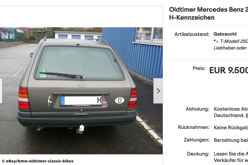 eBay Mercedes Benz 250 D T-Modell  W124 Baujahr 1989