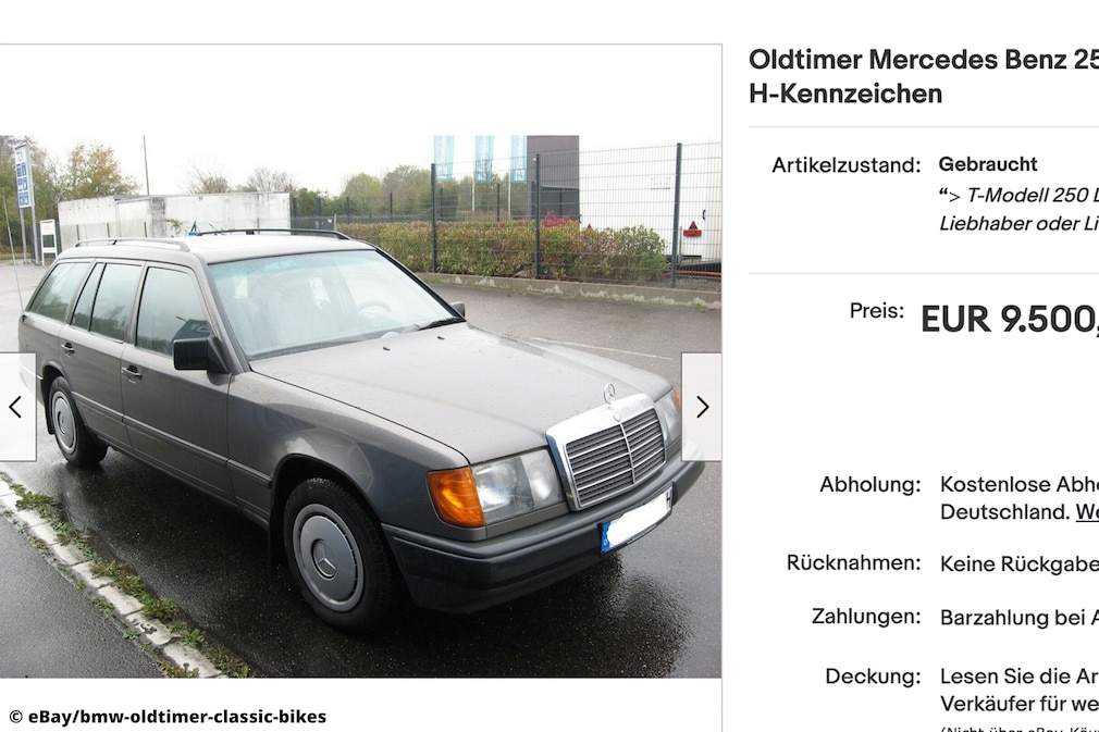 eBay Mercedes Benz 250 D T-Modell  W124 Baujahr 1989