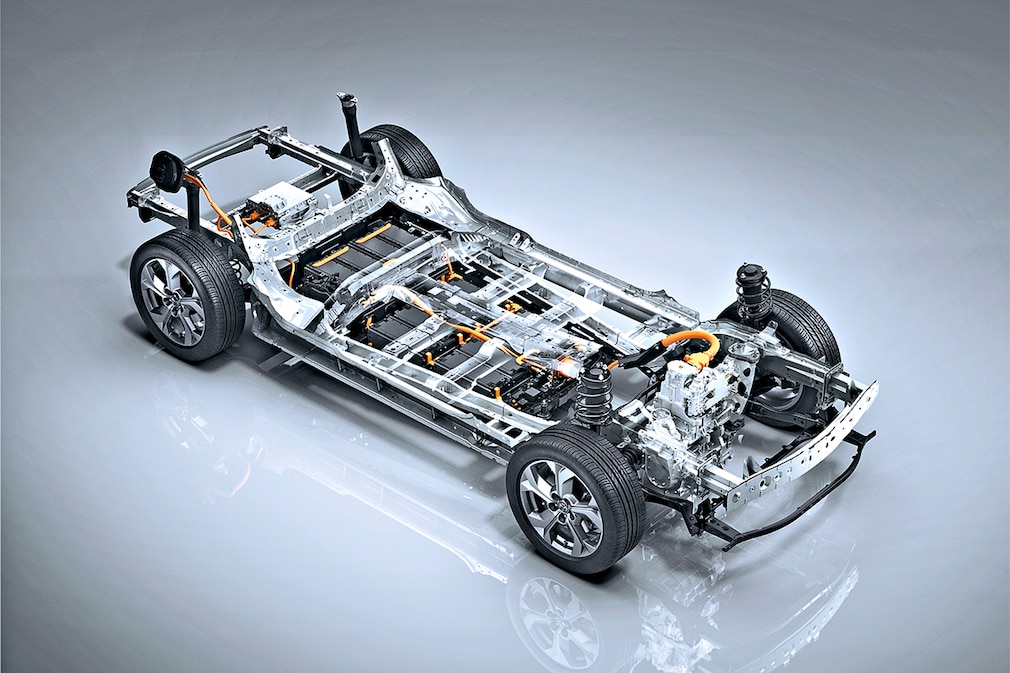 Batteriezustand - Mazda MX 30 Elektroauto Plattform Akku Modell 2020