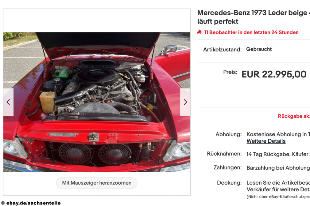 ebay Mercedes-Benz 1973