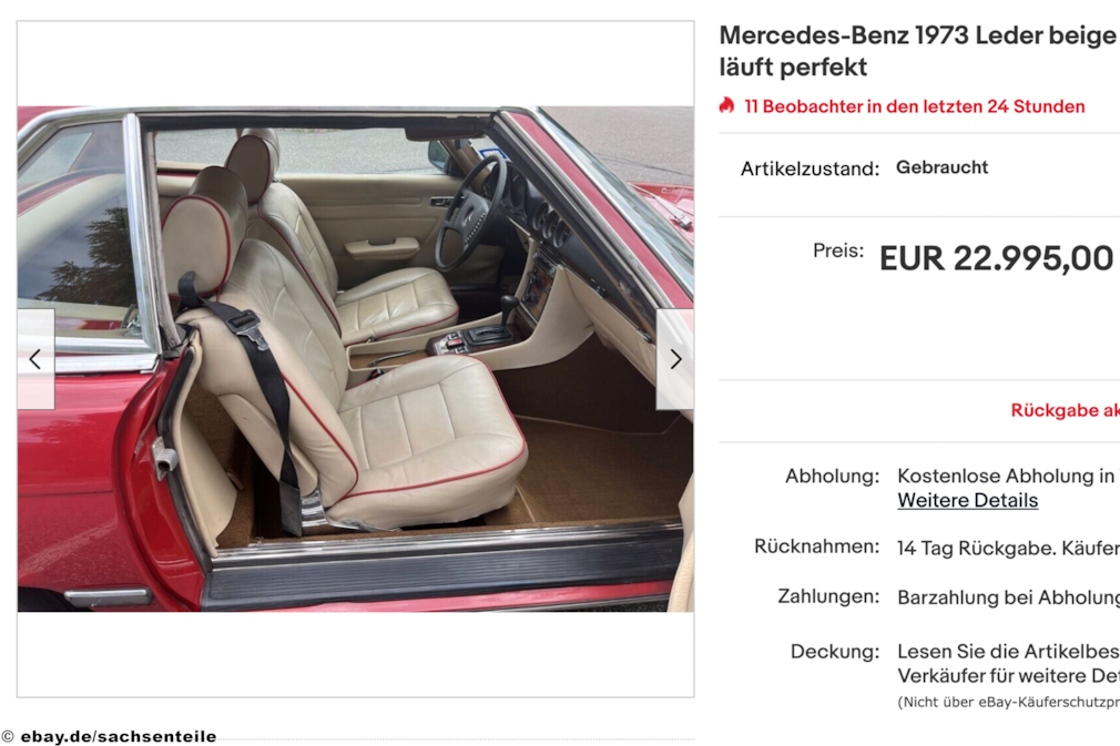 ebay Mercedes-Benz 1973