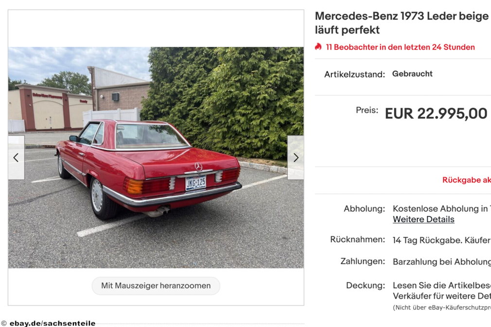 ebay Mercedes-Benz 1973