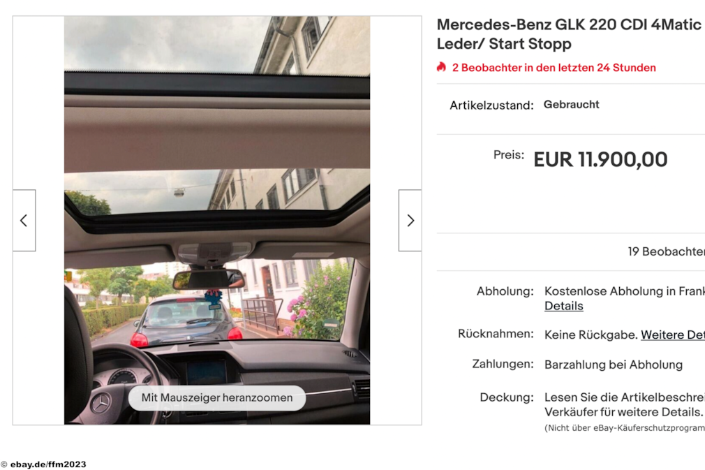 eBay Mercedes-Benz GLK 220 CDI