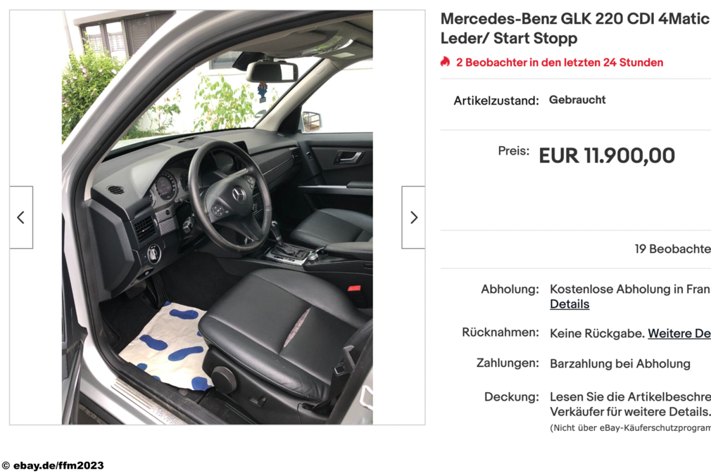 Mercedes GLK 220 CDI 4Matic bei eBay - AUTO BILD