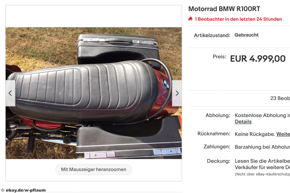 eBay Motorrad BMW R100RT