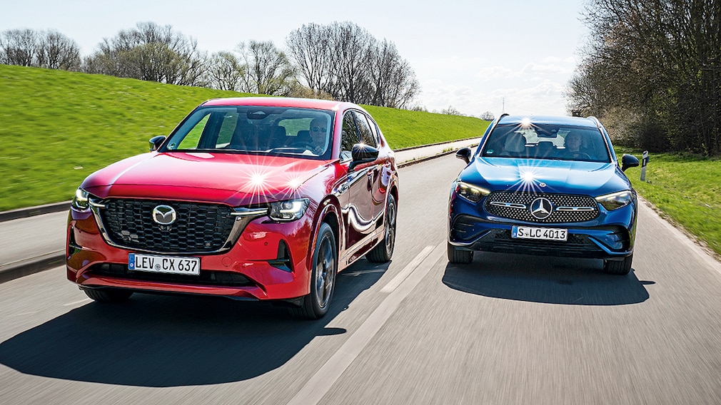 Mazda CX-60 e-Skyactiv D 254   Mercedes GLC 300 d 4Matic