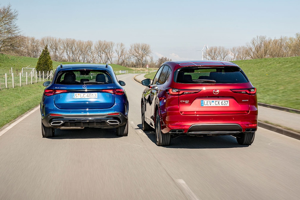 Mazda CX-60 e-Skyactiv D 254   Mercedes GLC 300 d 4Matic