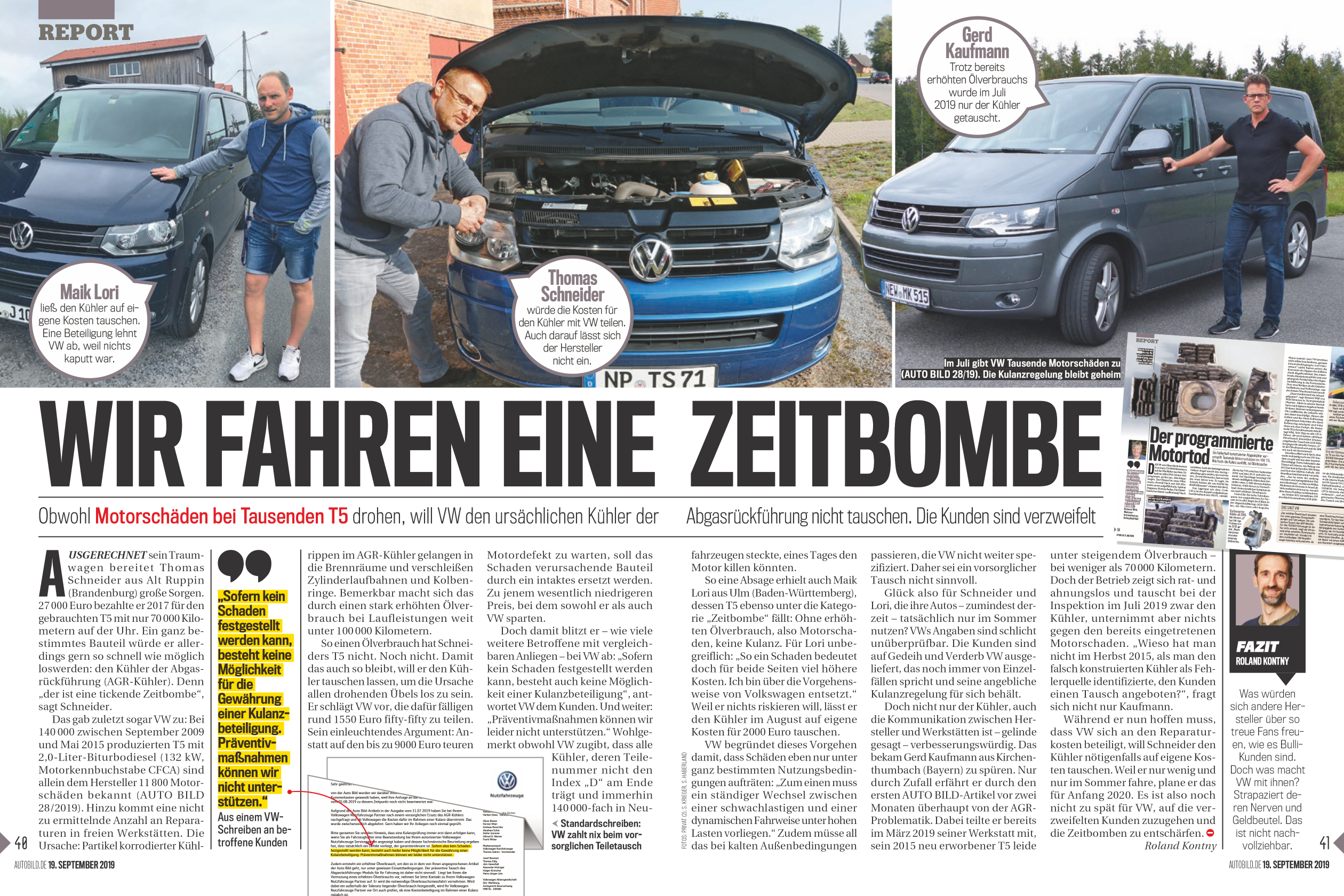 Motortod beim VW T5: Vor diesem Gutachten zittert VW