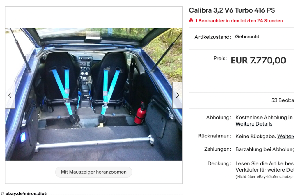 ebay Calibra 3,2 V6 Turbo  