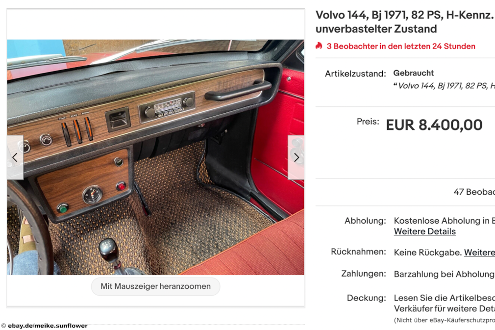 eBay Volvo 144