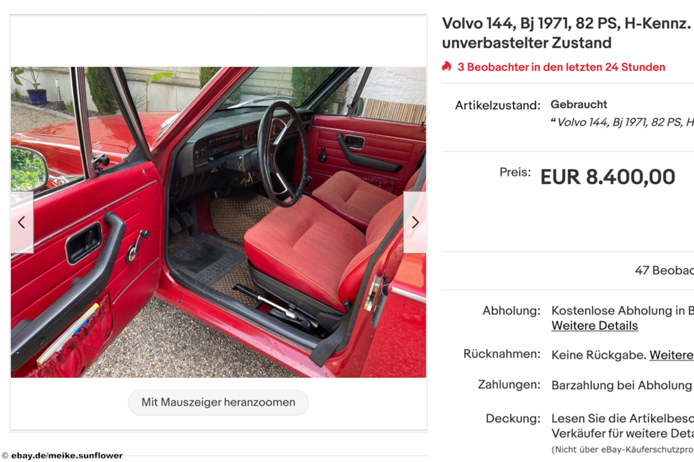 eBay Volvo 144