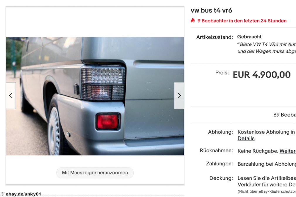 eBay VW Bus T4 vr6