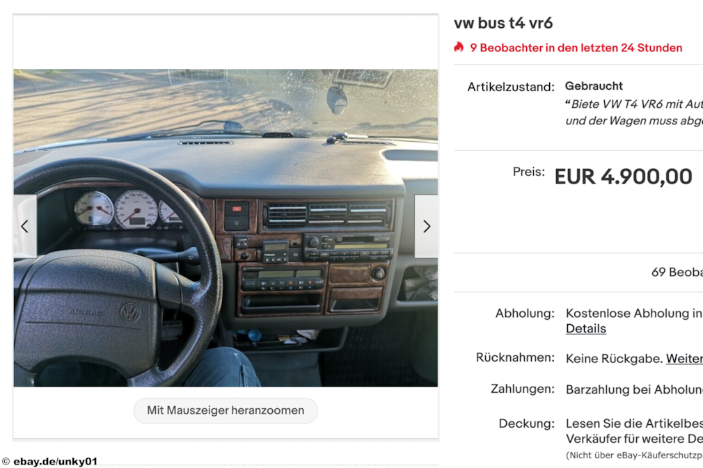 eBay VW Bus T4 vr6