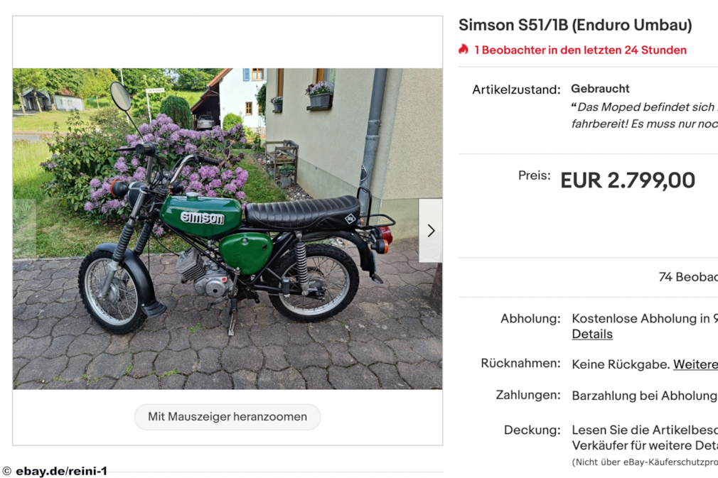 eBay  Simson S51/1B