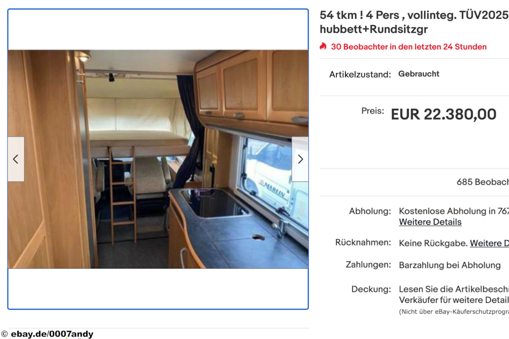 eBay Hymer B 534