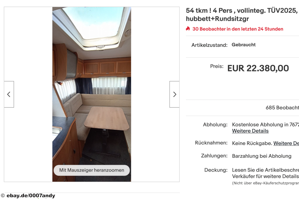 eBay Hymer B 534