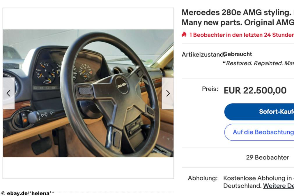 eBay Mercedes 280e AMG