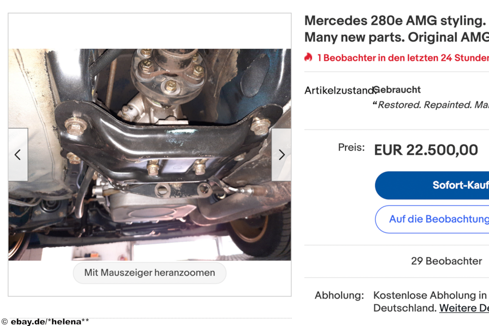 eBay Mercedes 280e AMG