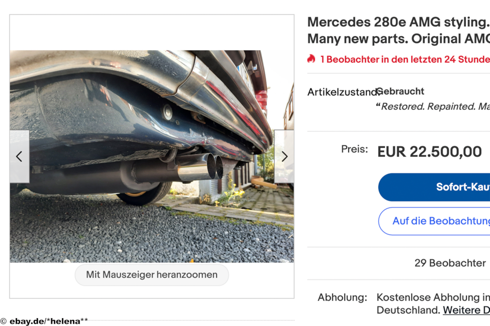 eBay Mercedes 280e AMG
