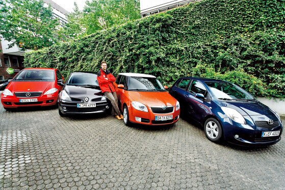 Redakteur Gerald Czajka sieht den Fabia vorne.