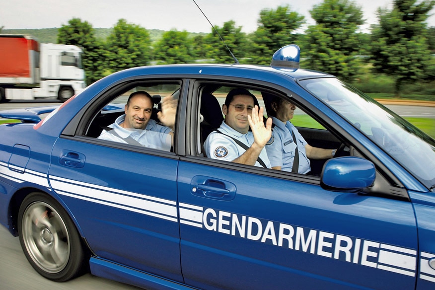 Starke Polizei-Autos