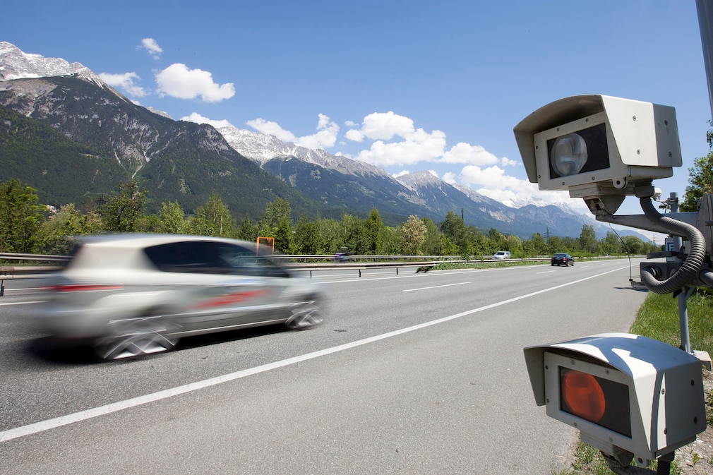 Blitzer an der A12 bei Innsbruck