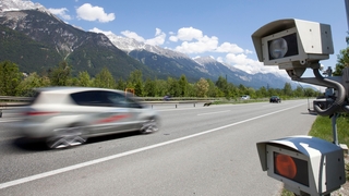 Blitzer an der A12 bei Innsbruck