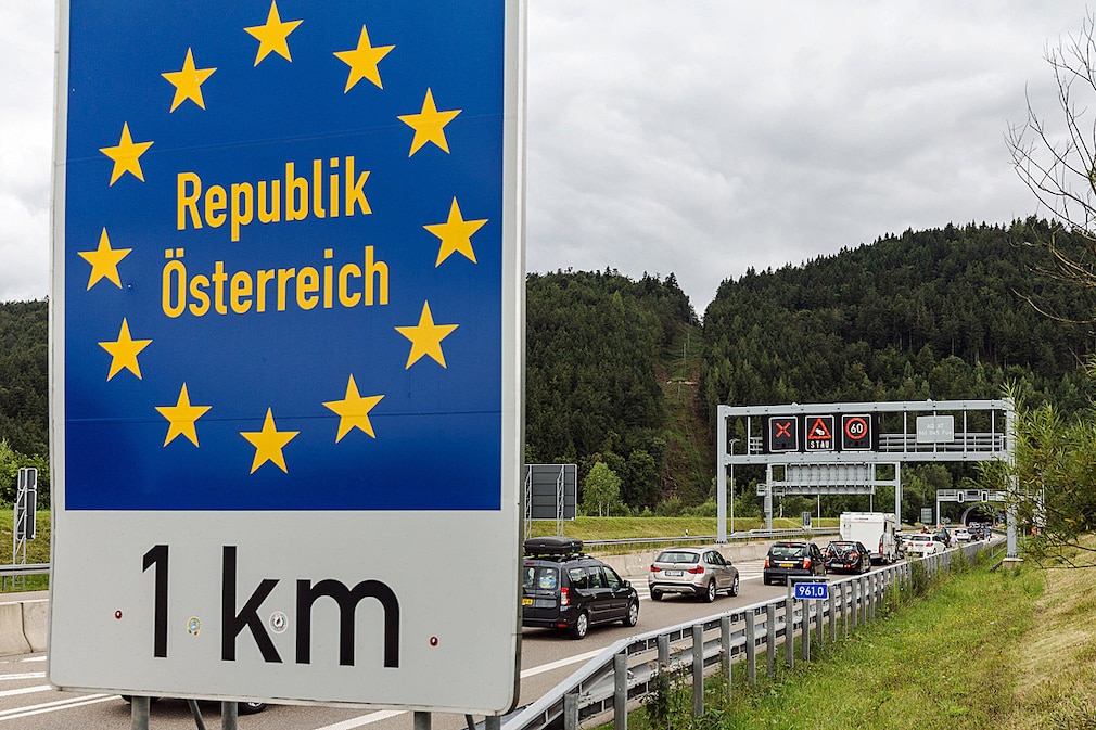 Autobahn-Grenzübergang Österreich Höhe Füssen