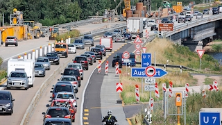 Baustelle Petersdorfer Brücke der A19 Berlin-Rostock