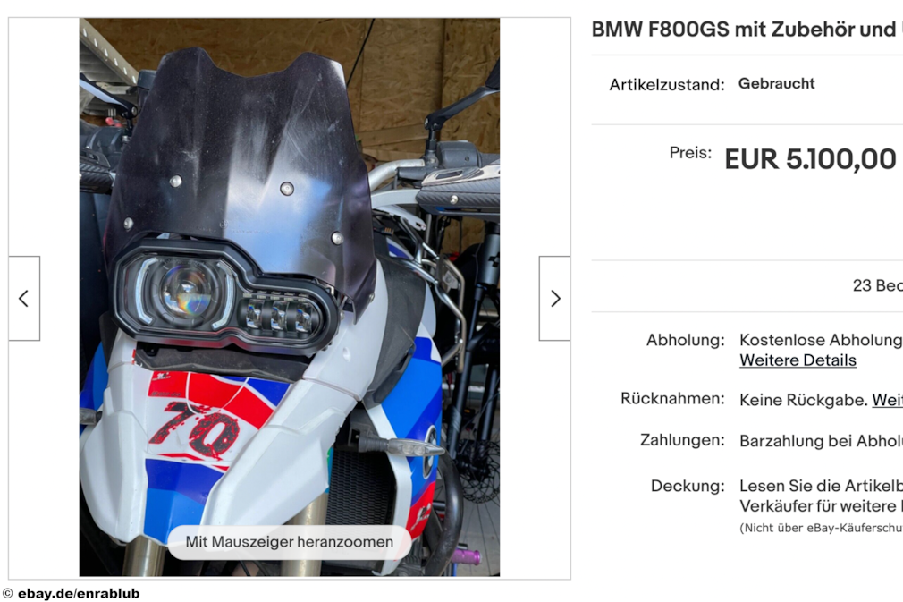 eBay BMW F800GS