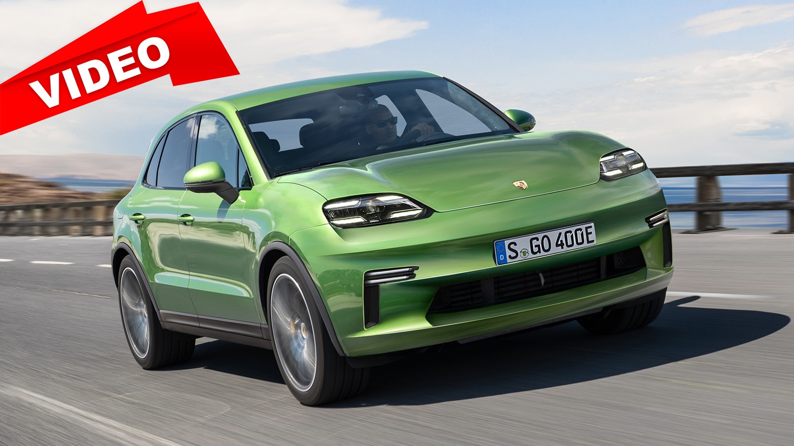 Porsche Macan Electric (2024) Illustration Elektro SUV AUTO BILD