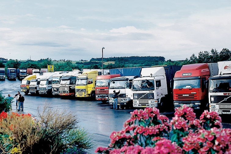Lkw-Parkflächen