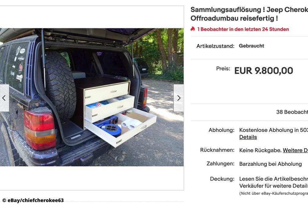 eBay Jeep Cherokee ZJ