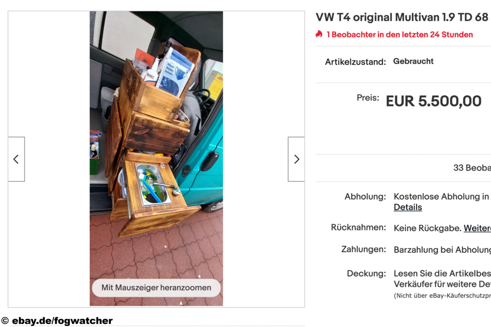 eBay VW T4 original Multivan 1.9