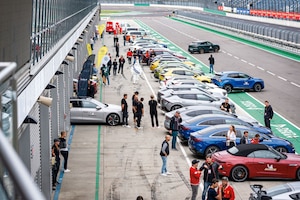 Beim Goldenen Lenkrad am Lausitzring