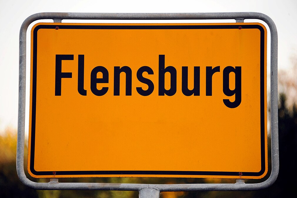 Ortsschild Flensburg