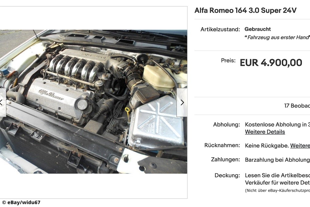 eBay Alfa Romeo 164 3.0 Super 24V