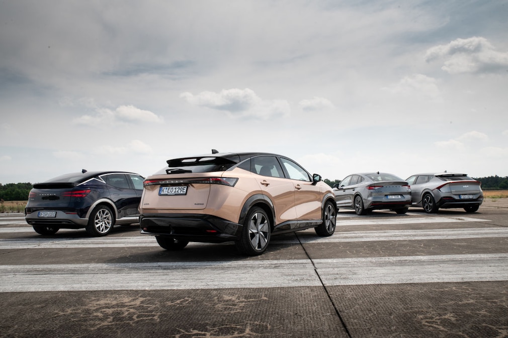 Genesis GV60 Sport AWD D. M. Kia EV6 AWD Nissan Ariya e-4orce Skoda Enyaq Coupé RS