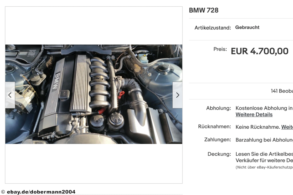 eBay BMW 728