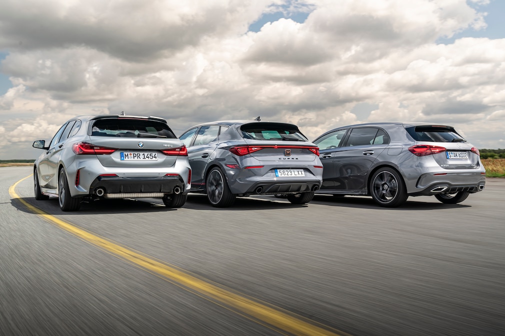 BMW 128ti Cupra Leon VZ 2.0 TSI Mercedes A 250 4Matic