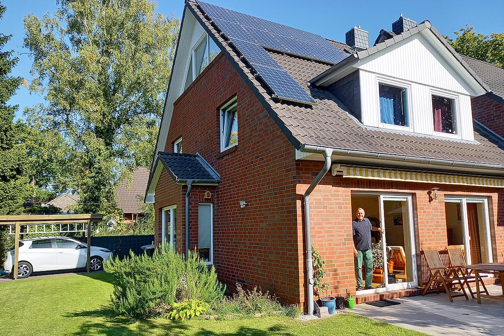 Solarzellen auf dem Dach