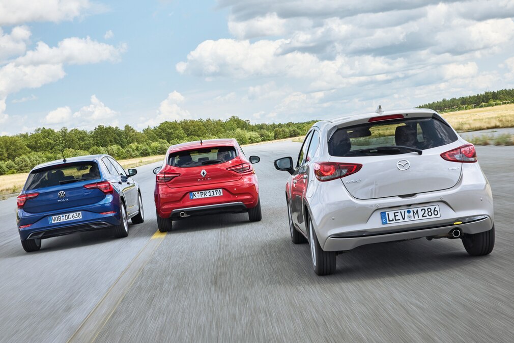 Mazda2 e-Skyactiv G 90 M Hybrid Renault Clio TCe 90 VW Polo 1.0 TSI