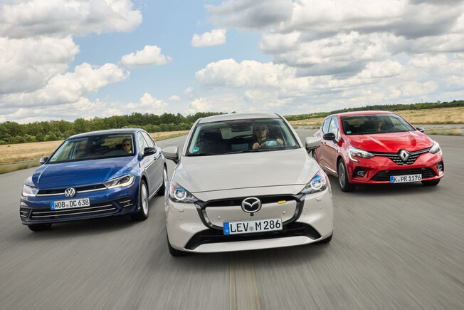 Mazda2 e-Skyactiv G 90 M Hybrid  Renault Clio TCe 90  VW Polo 1.0 TSI