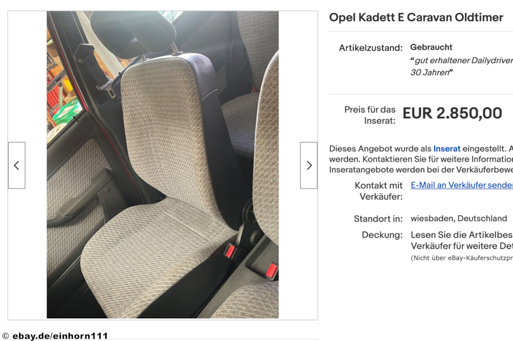 eBay Opel Kadett E Caravan