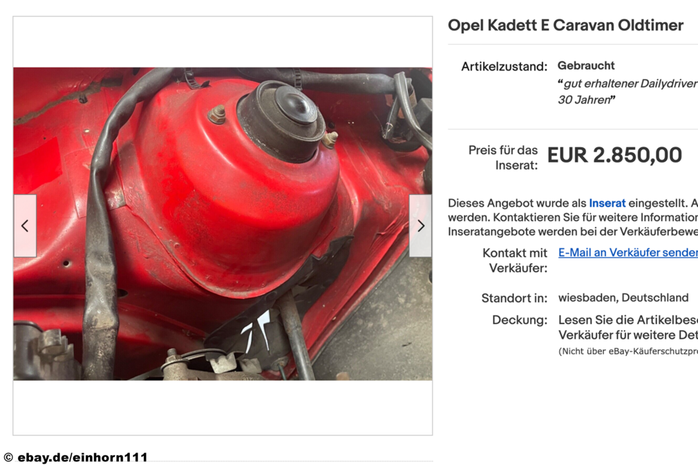 eBay Opel Kadett E Caravan