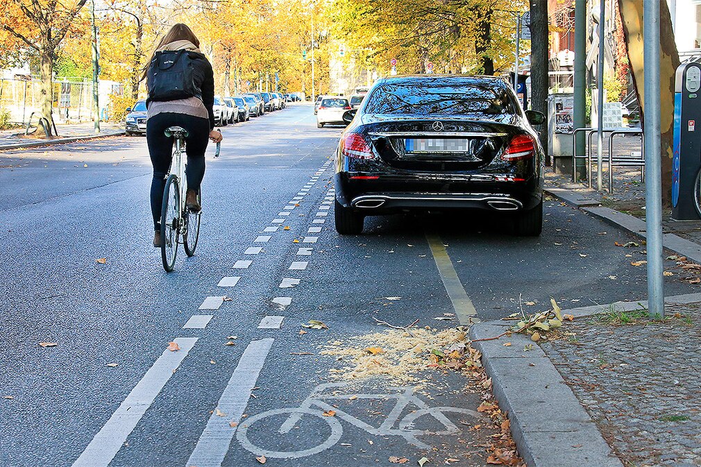 Parken auf dem Radweg