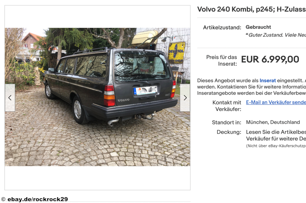 eBay Volvo 240 Kombi