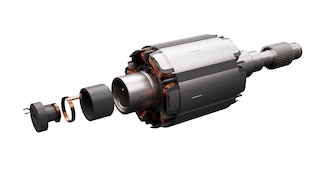 Magnetfreier E-Motor von ZF/ fremderregter Synchronmotors (FSM)