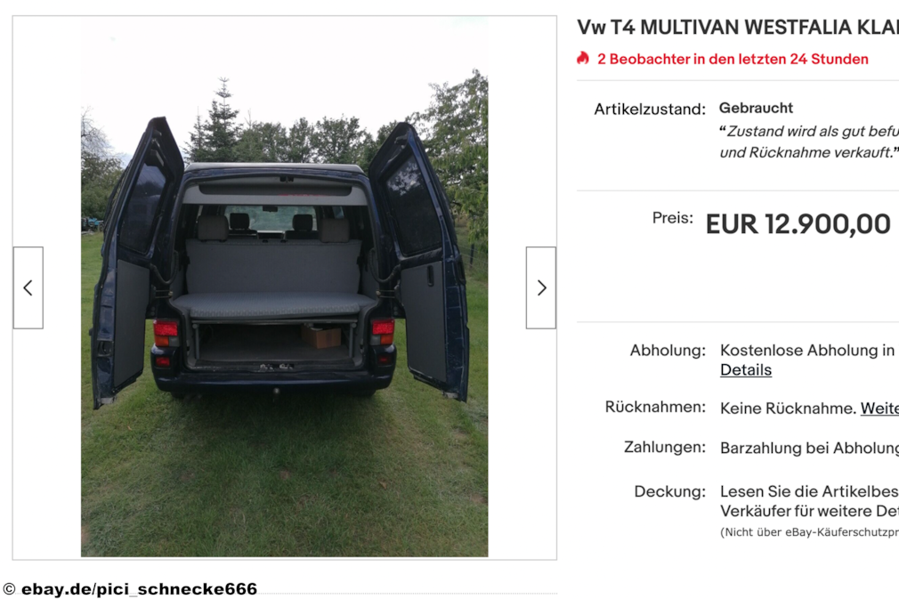 eBay VW T4 MULTIVAN WESTFALIA