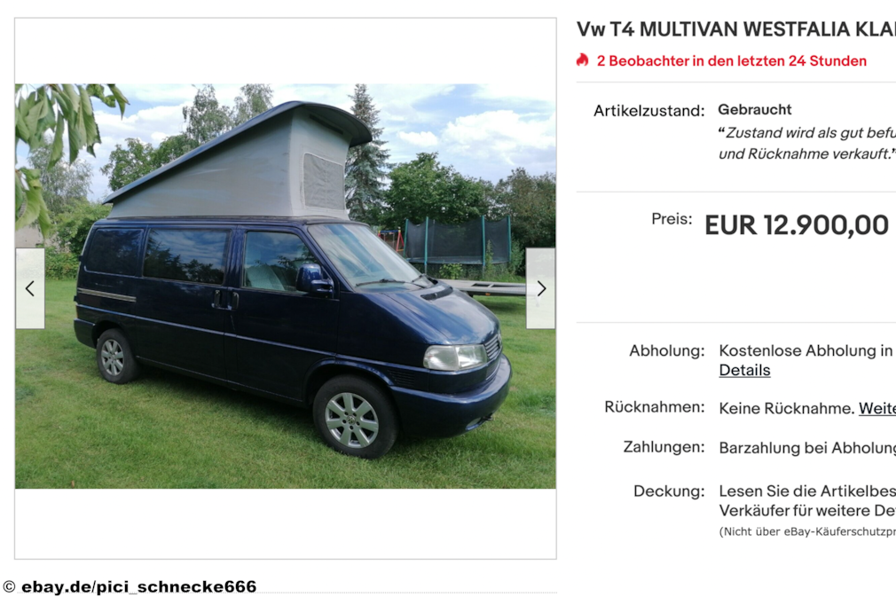 eBay VW T4 MULTIVAN WESTFALIA